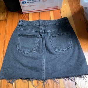 Size 6 Black Denim Skirt